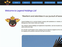 Tablet Screenshot of legendholdingsltd.com